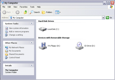 Windows XP RC1 screenshot from the review