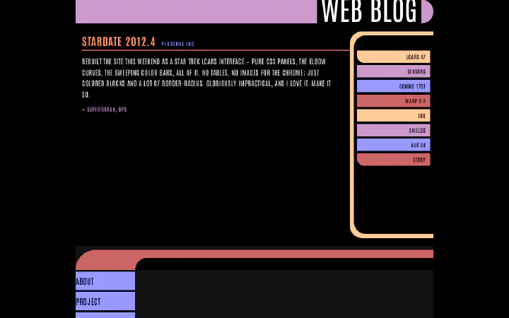 LCARS Theme screenshot