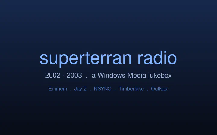 superterran radio screenshot